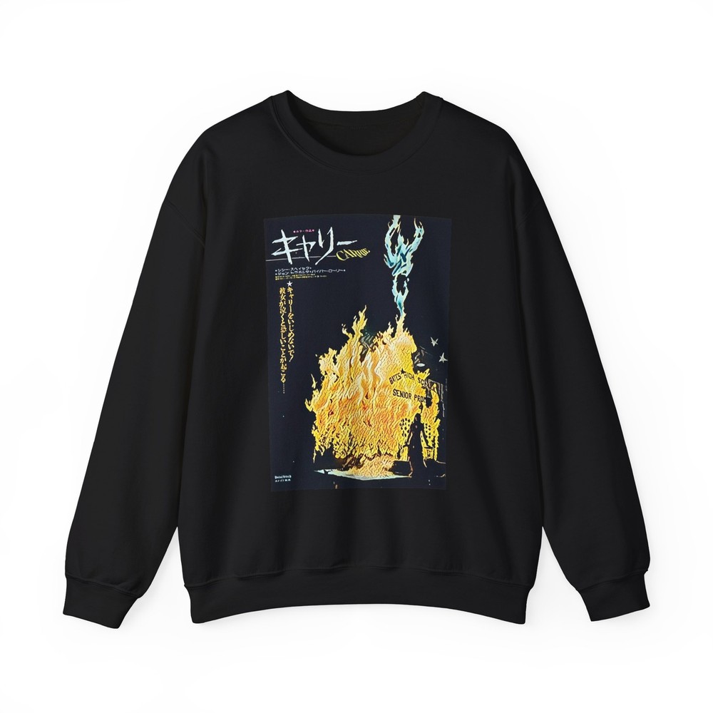 Carrie Movie Graphic Print Long Sleeve Unisex Heavy Blend™ Crewneck Sweatshirt