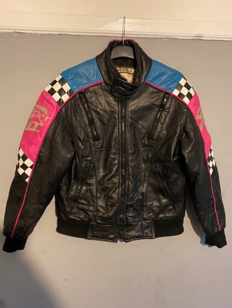 Vintage Choko Leather Snowmobile Racing Jacket Men’s Size Medium