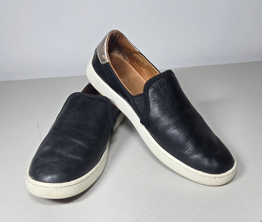 UGG Women's Bren Slip-On Sneakers - Size 8 - Black Leather