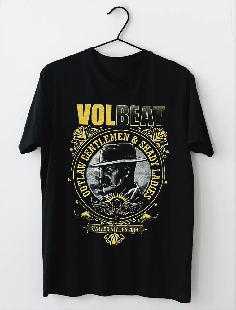 Volbeat 2014 Outlaw Gentlemens T-Shirt Sizes S to 5Xl