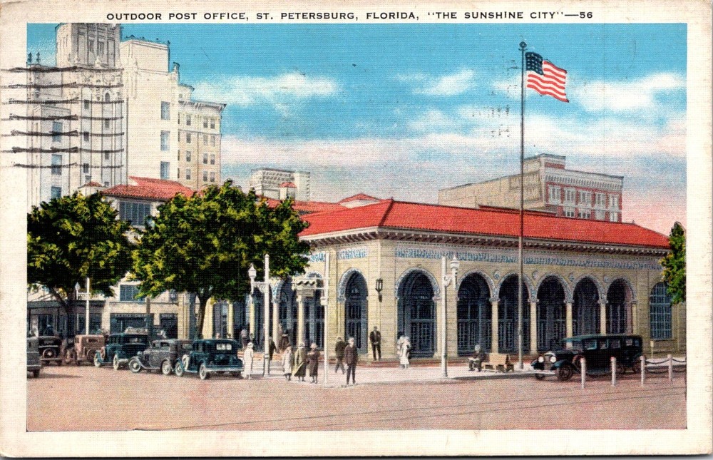 Dr Jim Stamps Postcard Outdoor Post Office St Petersburg Florida