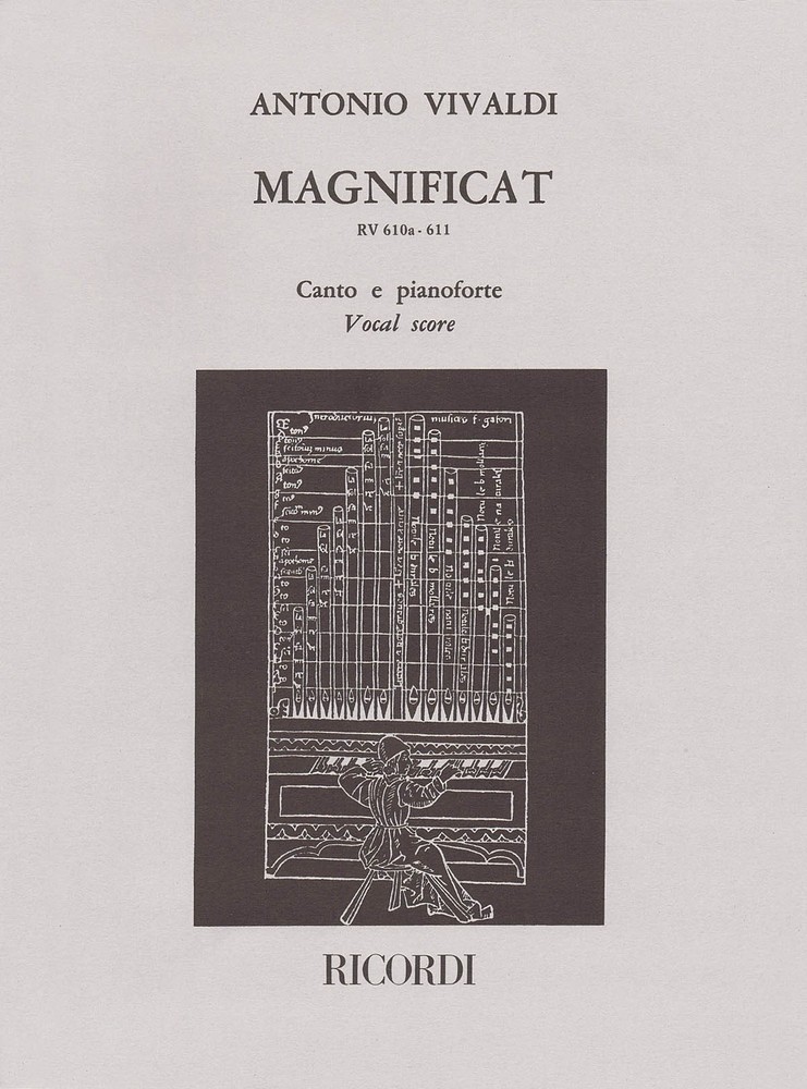 Antonio Vivaldi Magnificat RV610a RV611 for Vocal Score Choral Sheet Music Book
