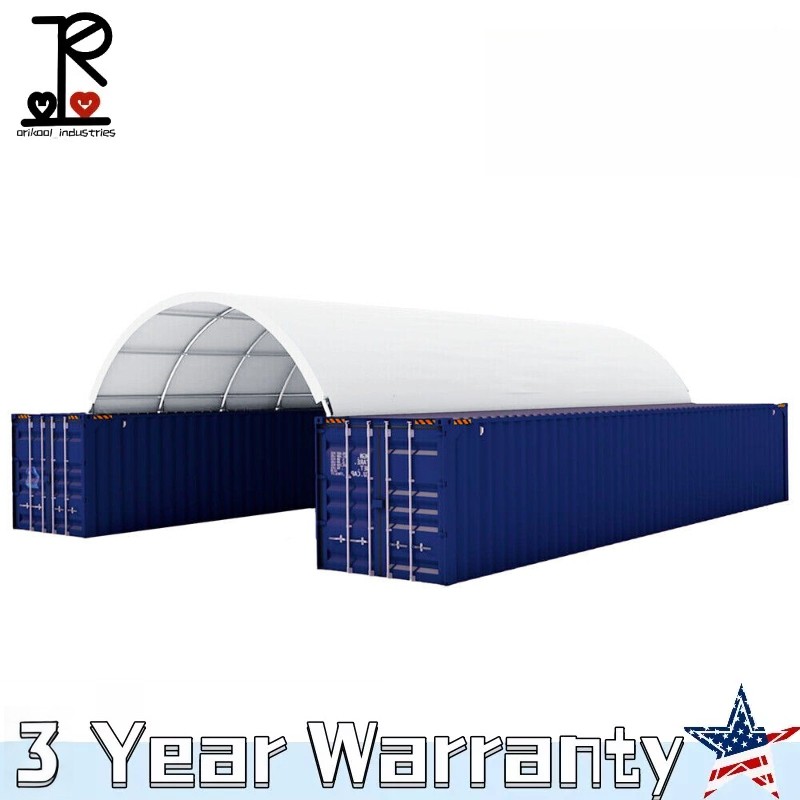 20'x40'x6.6' 18 oz PVC Canvas Fabric Building Shipping Container Canopy Shelter