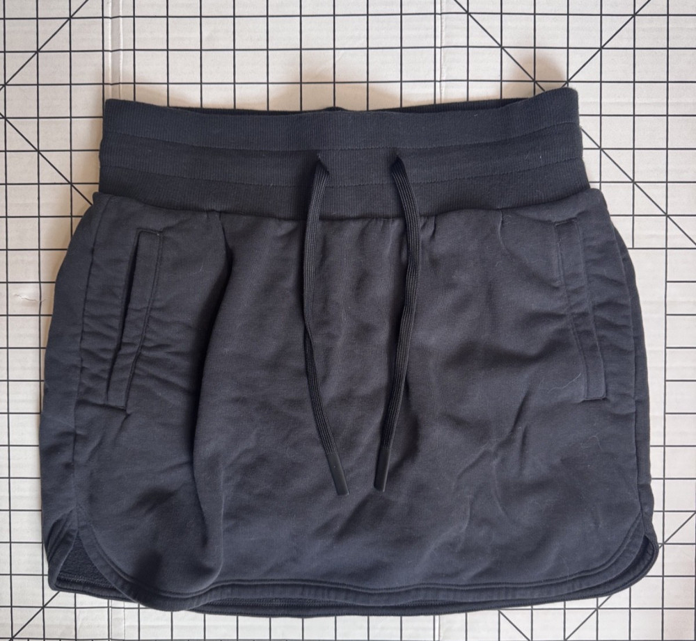JoyLab Women's Charcoal Athleisure skirt built-in shorts pockets Size S
