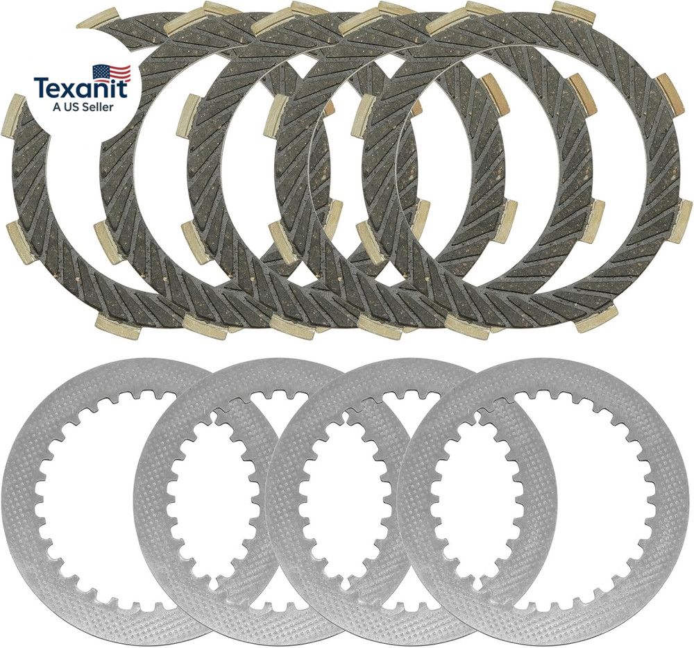 Clutch Friction and Steel Plates Kit Compatible with Kawasaki Z125 Pro BR125 201