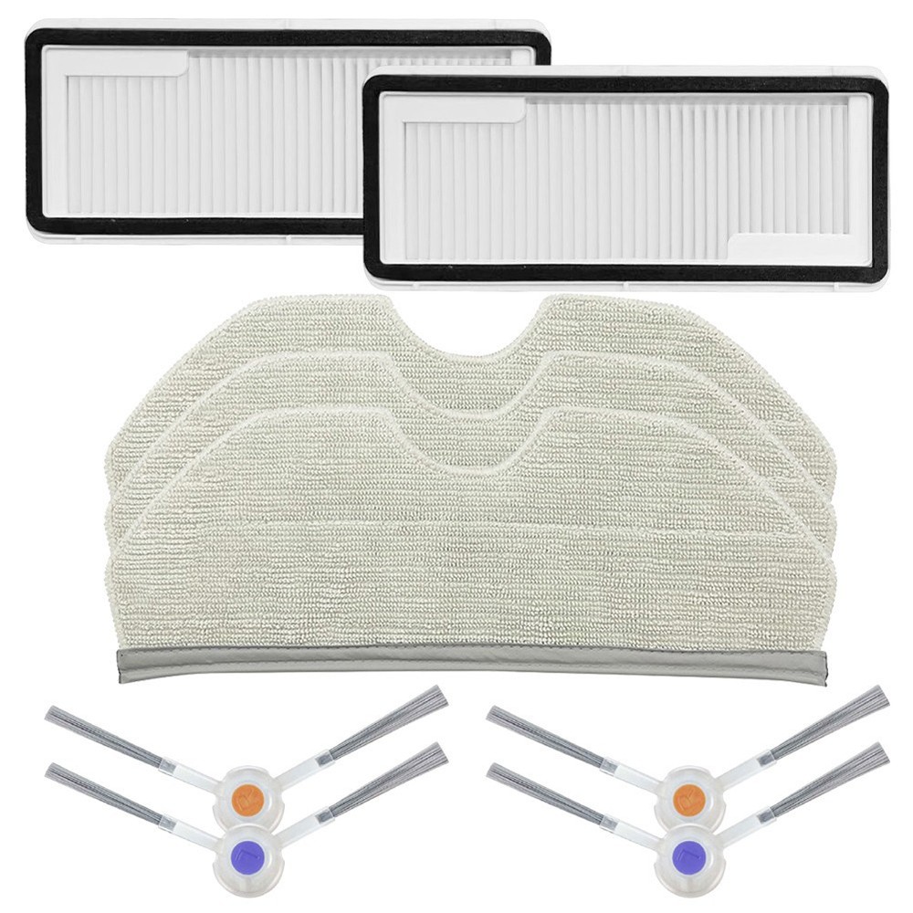 Mop Cloths and Side Brushes Fit Narwal Freo X Plus Cleaning Accessories