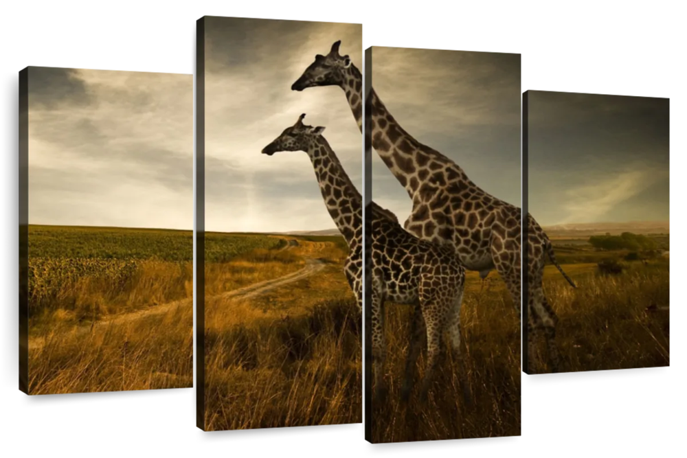Giraffe Family Wall Art