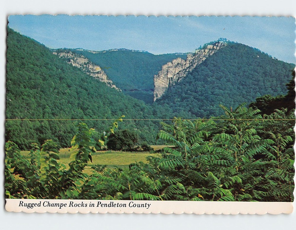 Postcard Rugged Champe Rocks West Virginia USA