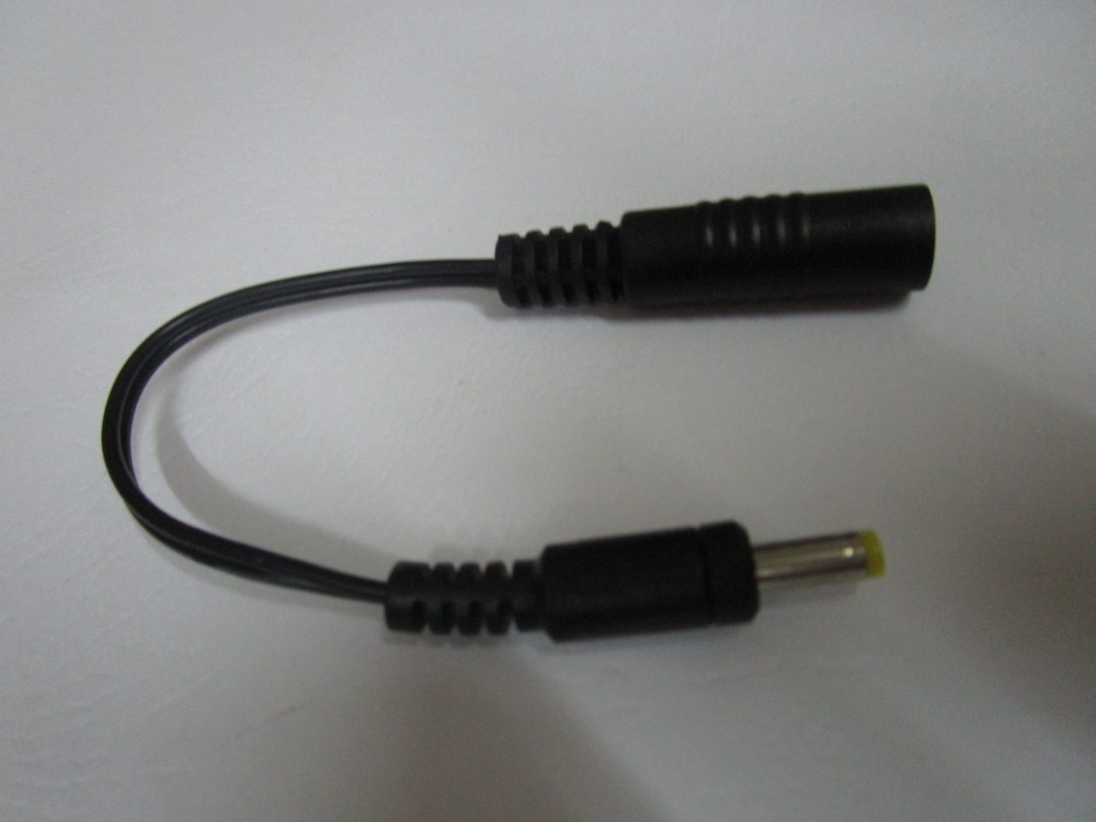 100 pcs DC Power 4.0x1.7mm Male Plug to 5.5x2.1mm Female Jack Cable 7inch 22AWG