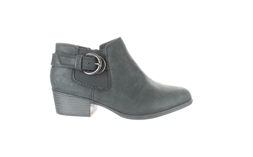 Clarks Womens Adreena Field Black Chelsea Boots Size 6 (7456045)