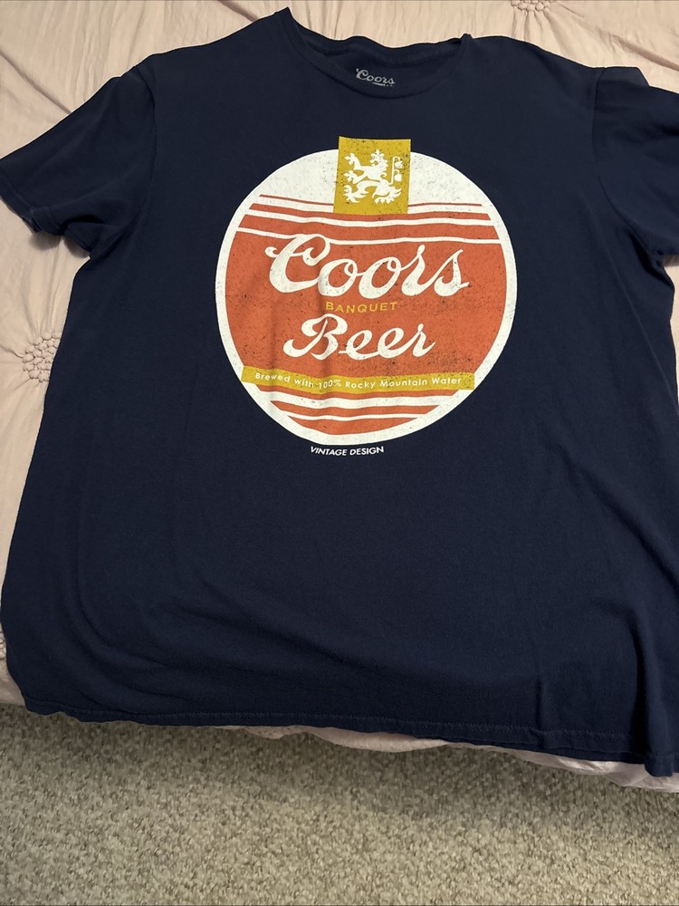 Men’s  Coors Beer Tee Shirt Large