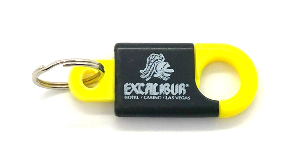 Vintage Excalibur Hotel Casino Gambling Las Vegas Nevada Keyring Keychain