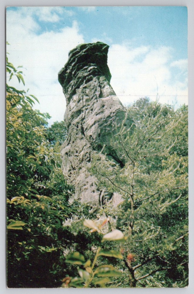 Chimney Rock Cumberland Gap National Park 1957 Postcard Kentucky Tennessee