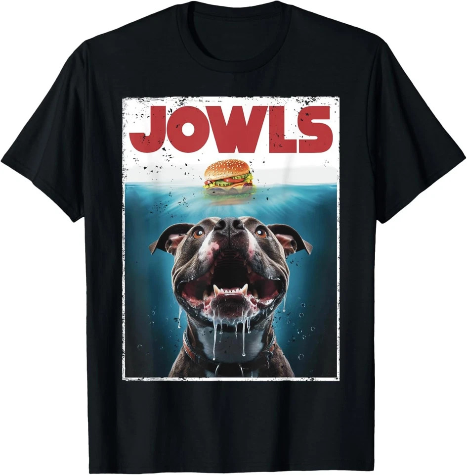 Funny Pittie Pitbull Pit Bull Jowls Burger Bully Dog Mom Dad Gift Unisex T-Shirt