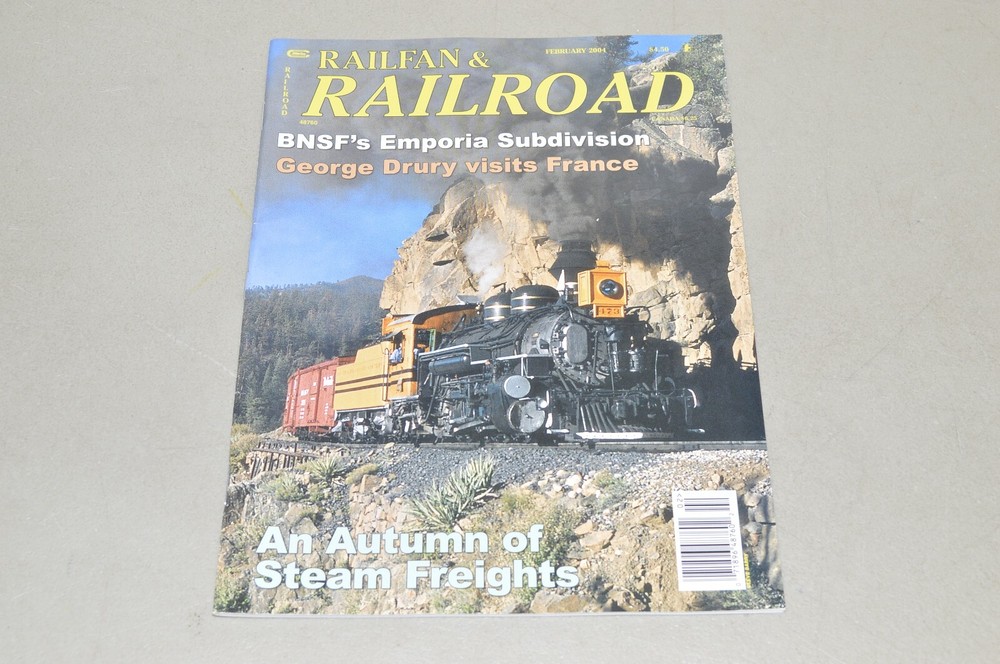 magazine train railfan & railroad February 2004 KS Raceway BNSF Emporia France