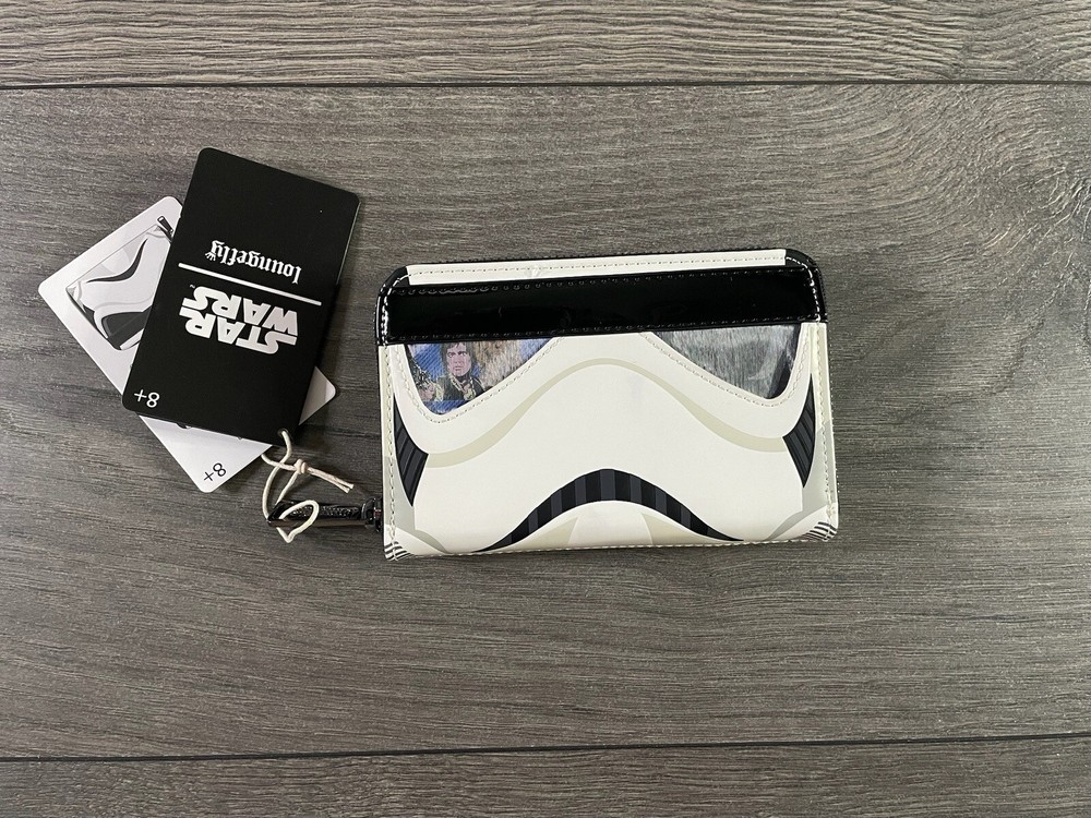Loungefly Star Wars Stormtrooper Lenticular Cosplay Zip Around Wallet New