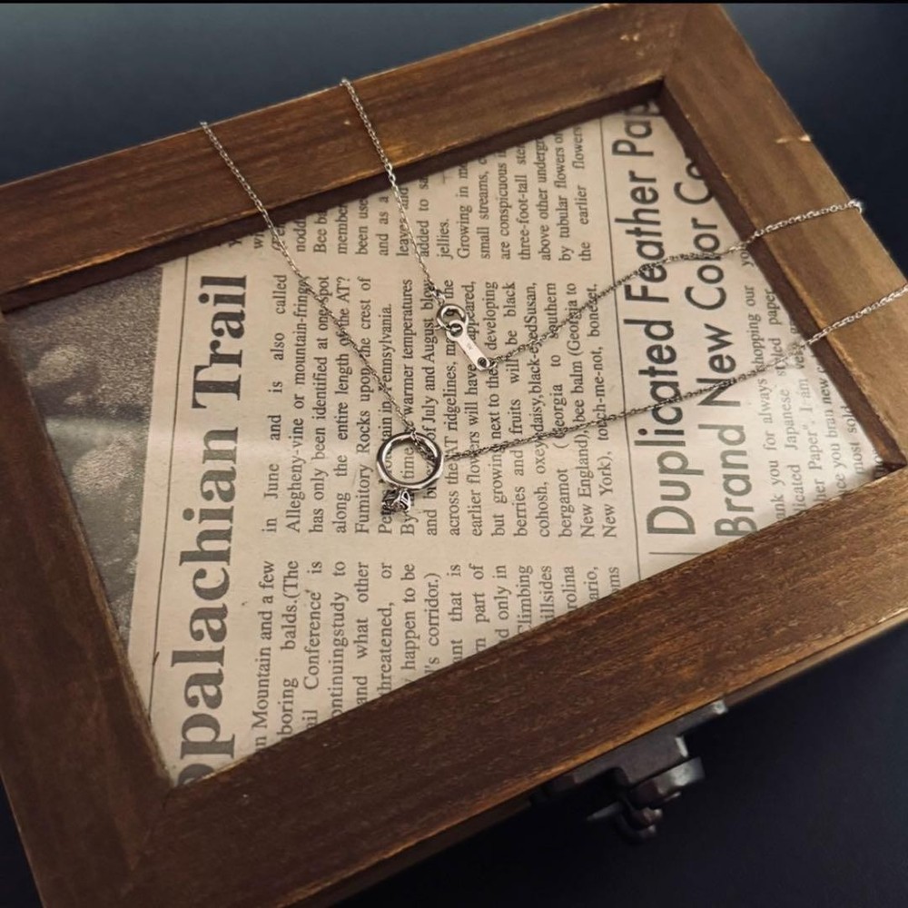 Diamond Garni Necklace Pendant Ring with Sparkling Gemstones