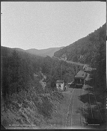 East,seventeen mile grade,railroad tracks,Maryland,MD,Detroit Publishing,c1892