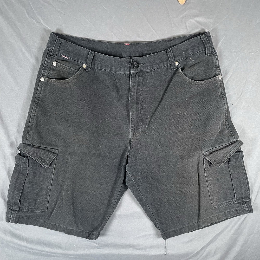 Craftsman Cargo Shorts Men's Size 36 Black 11 Inch Inseam Utility Workwear