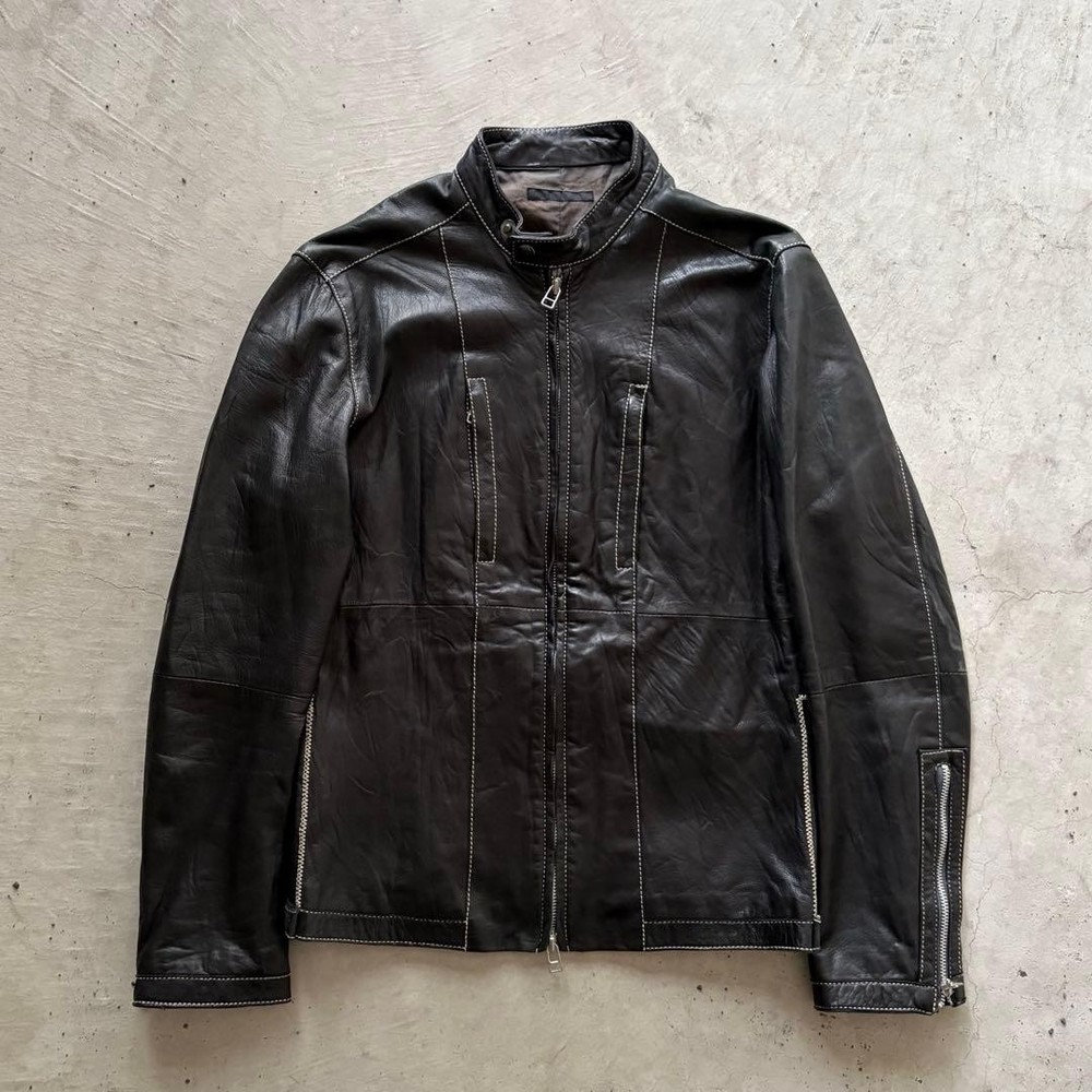 Archive 2000s Sheepskin Leather Jacket EKAM Series used size M