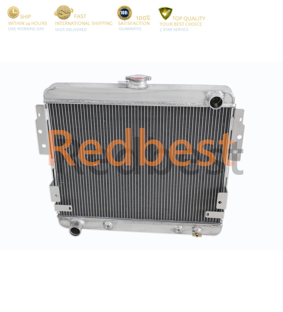 4 Row Aluminum Radiator For 1975-1978 76 77 Ford Mustang II 5.0L V8 Engine CC514