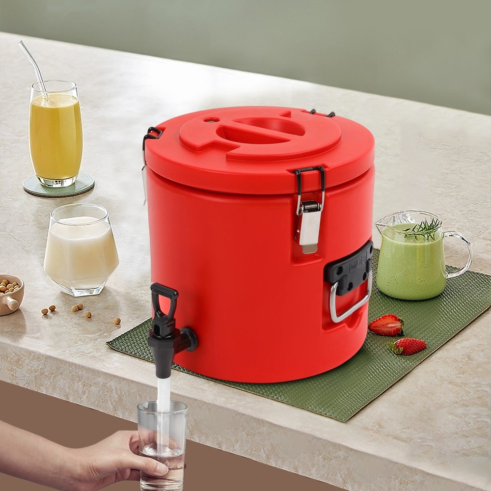 12.5L Stainless Steel Insulated Beverage Dispenser with Convenient Faucet