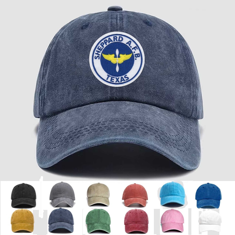 Custom Embroidered Hat Sheppard AFB Texas, Veteran Cap, Trucker Hat, Gift Idea