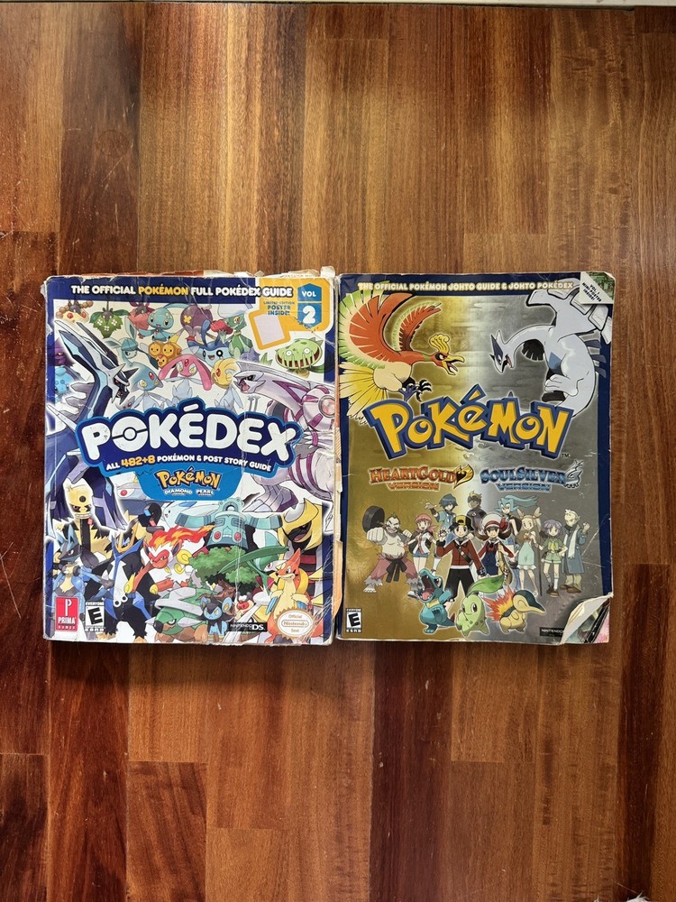 Pokemon HeartGold & SoulSilver: The Official Johto Guide Vol1 and Pokédex Vol 2