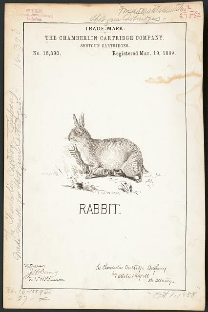 The Chamberlin Cartridge Company for Rabbit. brand Shotgun Cartridges