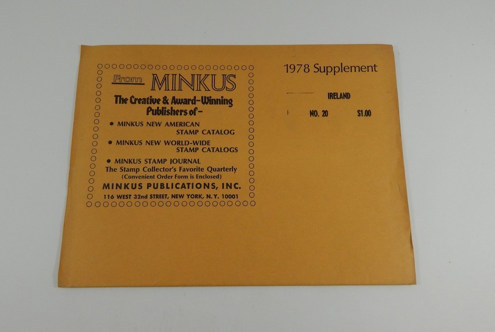 Minkus Ireland No. 20 1978 Supplement Stamp Album Pages