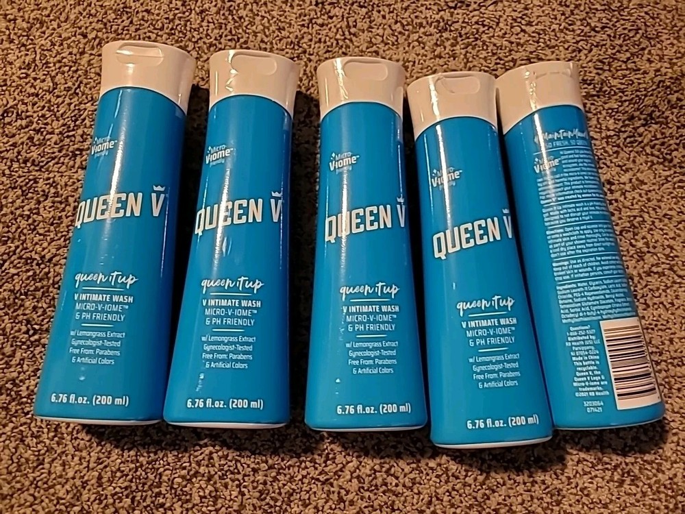 5-Pack Queen V Queen It Up V Intimate Feminine Wash 6.76 oz New