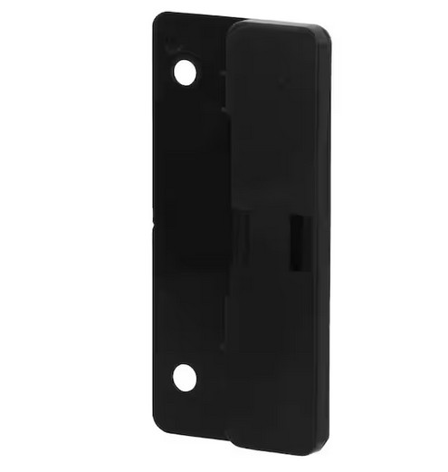 Sliding Screen Door Latch And Pull, 3 In. Hole Center, Black Plastic W/steel L