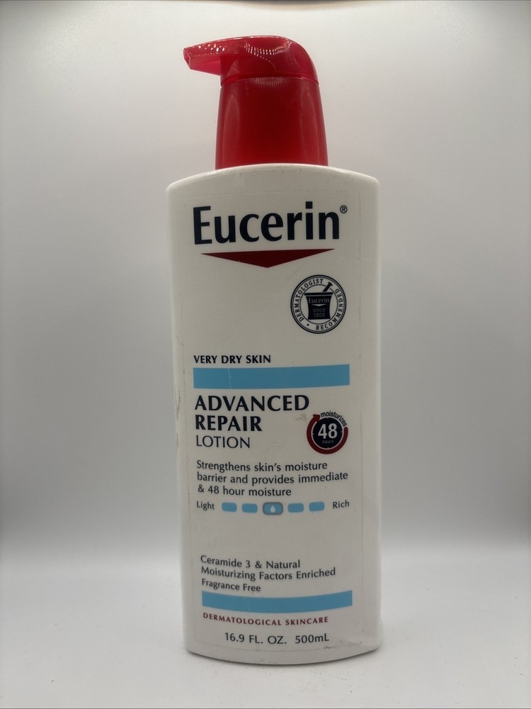 Eucerin Advanced Repair Body Lotion 16.9 oz Hydrating Pump Bottle