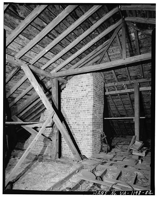 84. ATTIC - LOOKING SOUTHEAST - Blandfield, U.S. Route 17 & State Route