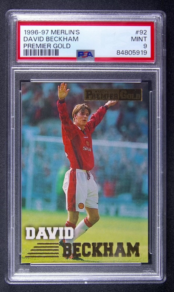 1996-97 Merlin David Beckham #92 RC Rookie Premier Gold PSA 9  ⭐️ ⭐️⭐️⭐️