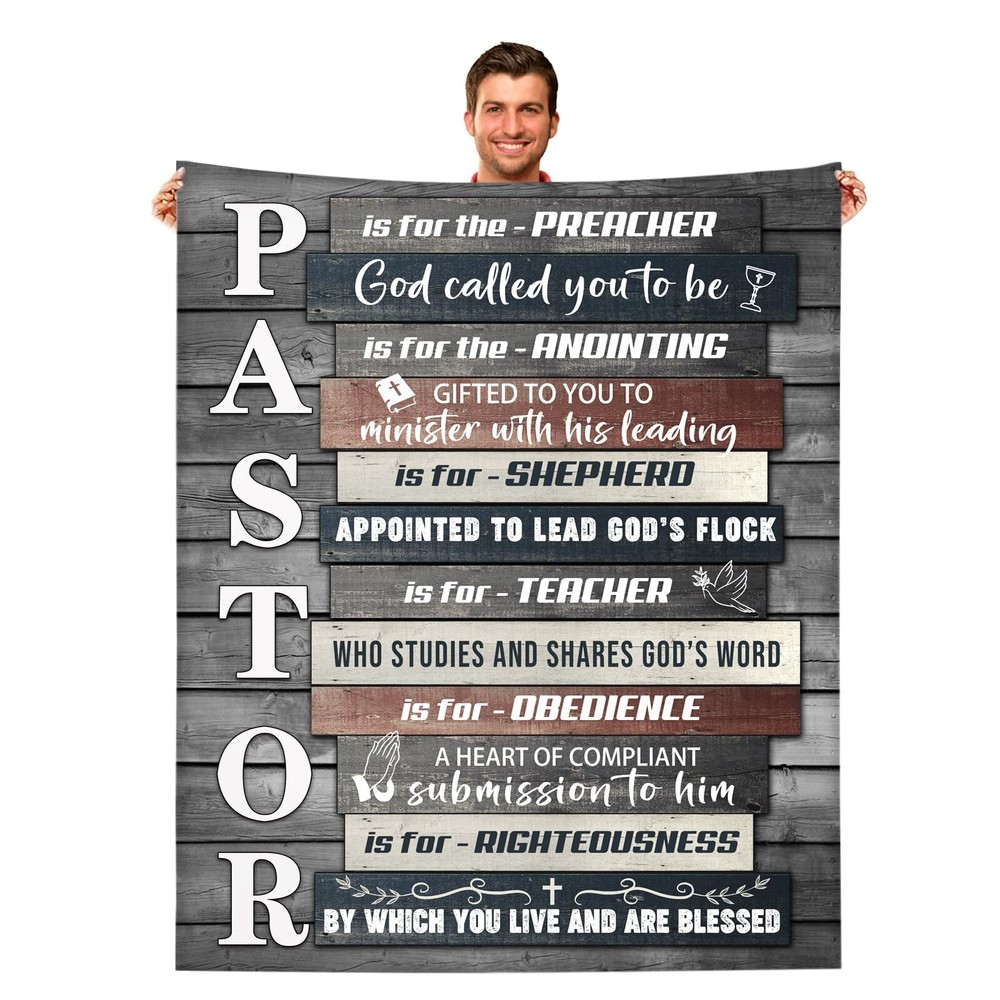 Pastor Appreciation Gifts Pastor Blanket Pastor Gifts for Men Gifts for Relig...