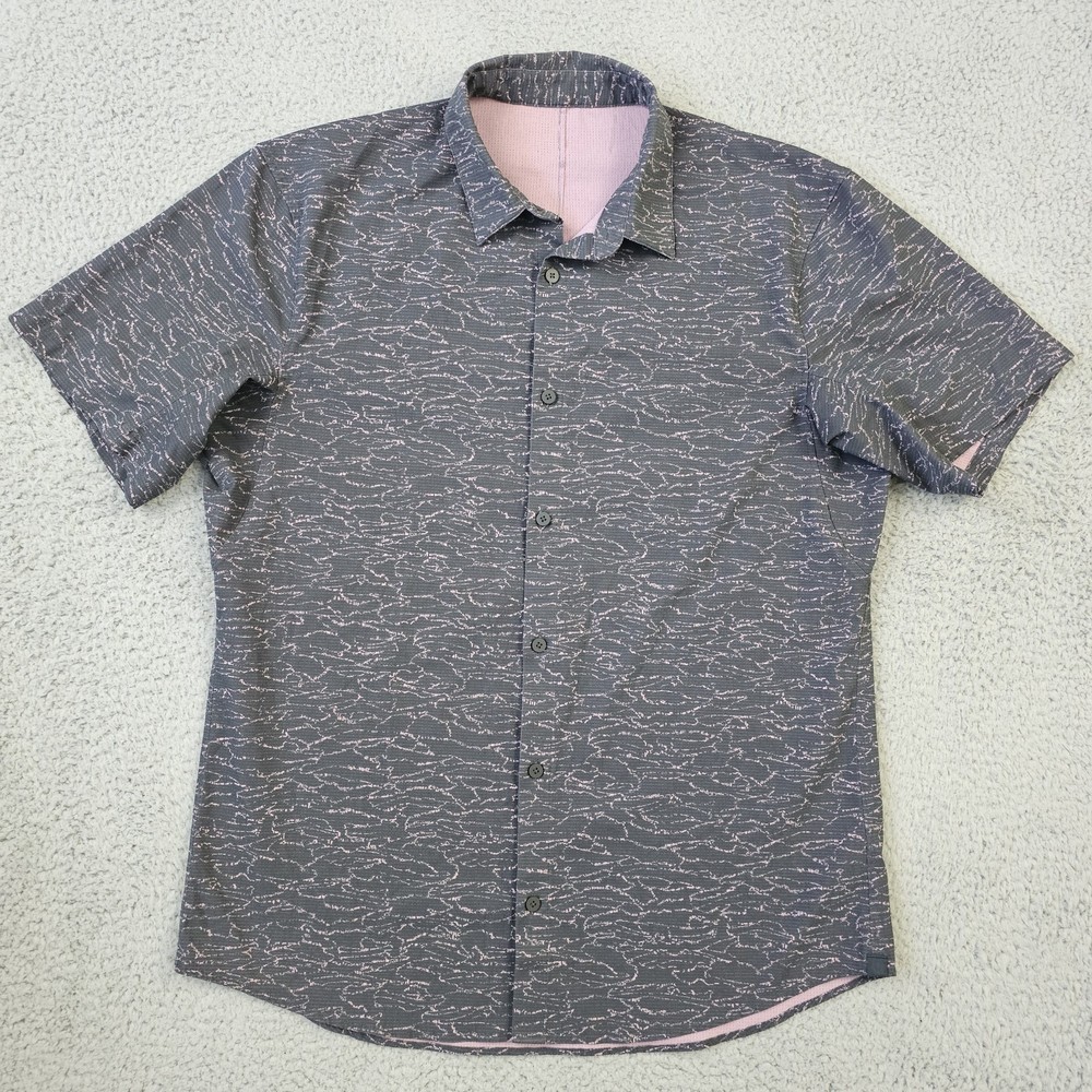 Lululemon Shirt Mens XL Airing Easy Short Sleeve Button Up Performance Stretch
