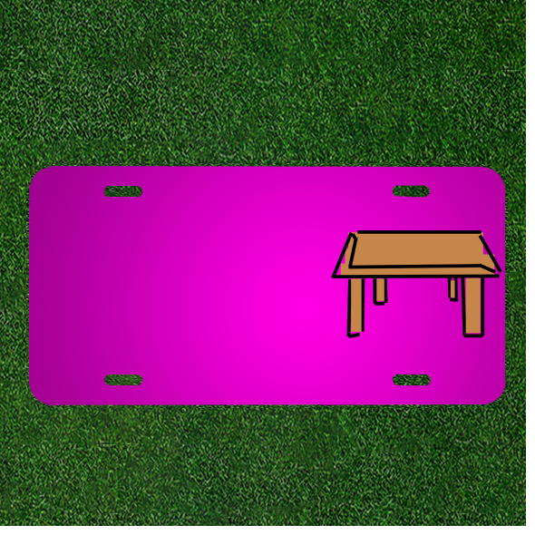 Create Your Own Custom Name License Plate for Table Desk or Furniture