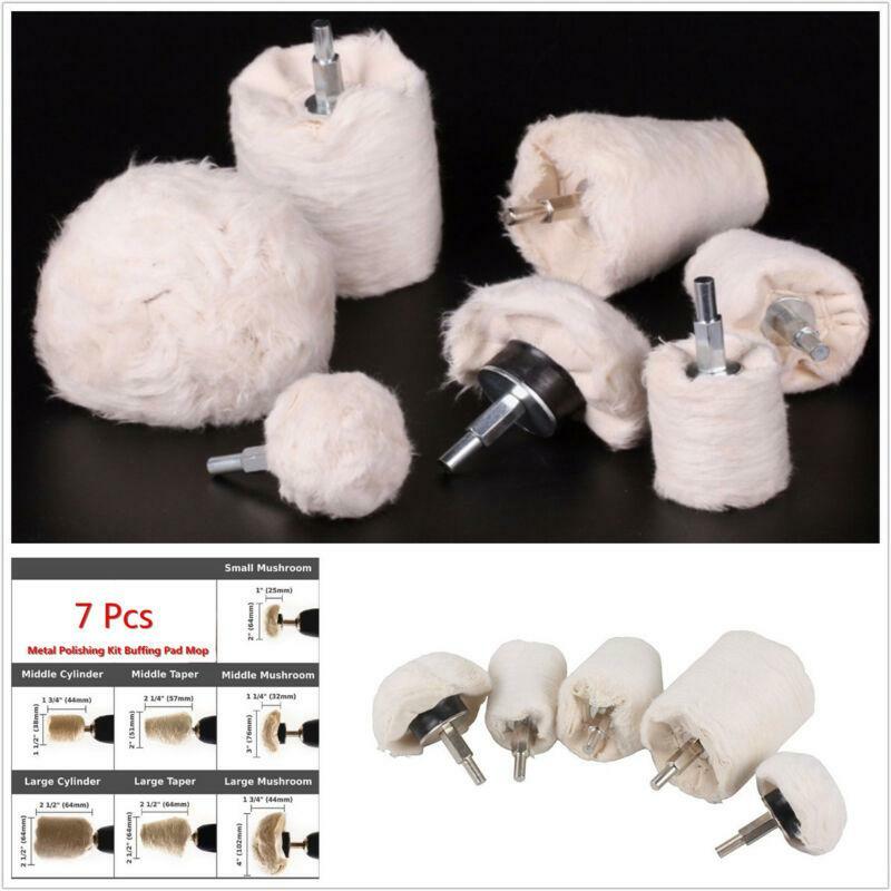 Universal 7 Pcs Polish Buffing Polishing Pad Polishing Mop Wheel Kit For Car SUV