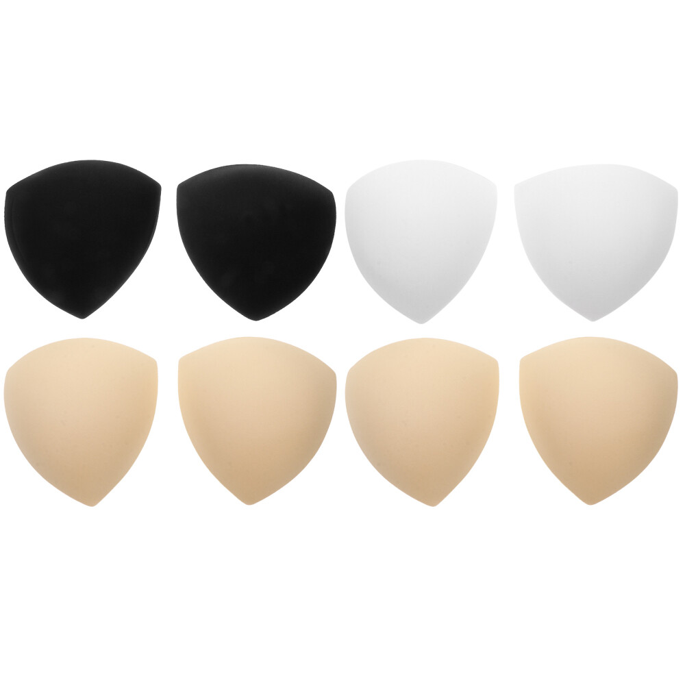 4 Pairs Breathable Bra Insert Push Up Bra Pads Bra Pads Insert Breast Pads
