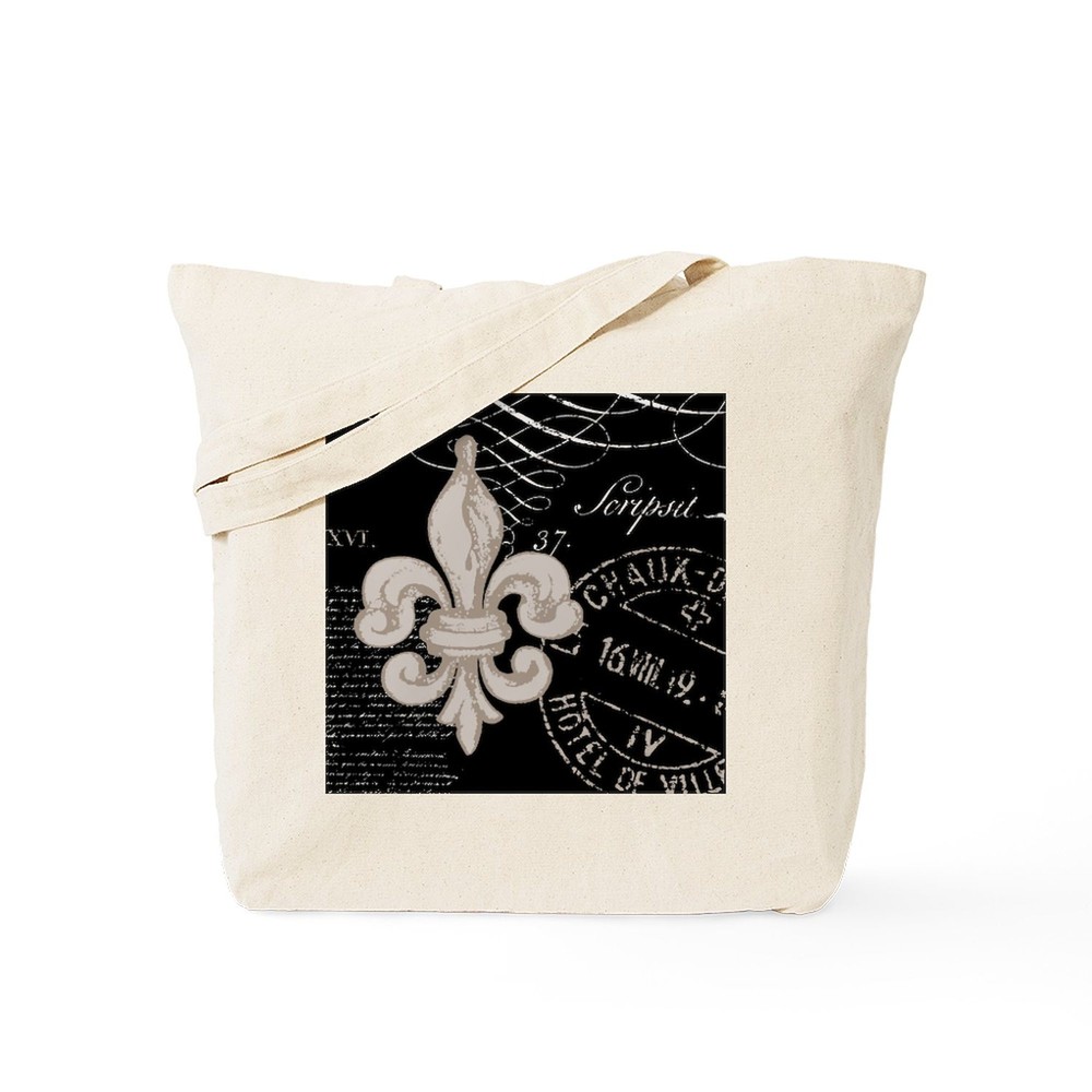 CafePress Vintage Fleur De Lis Tote Bag (765566648)