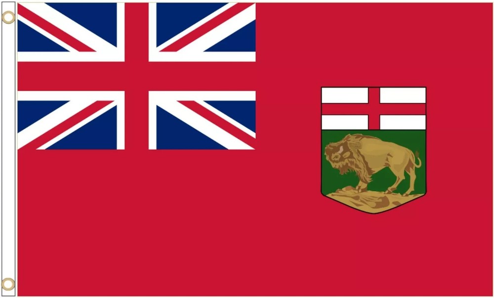 Manitoba Canada 5x3 Foot Polyester Flag