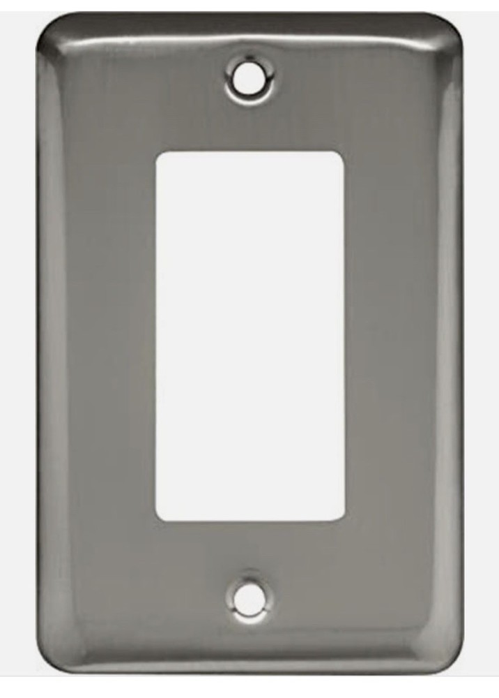 Single Decorator Wall Plate Satin Nickel  Lot Of 6