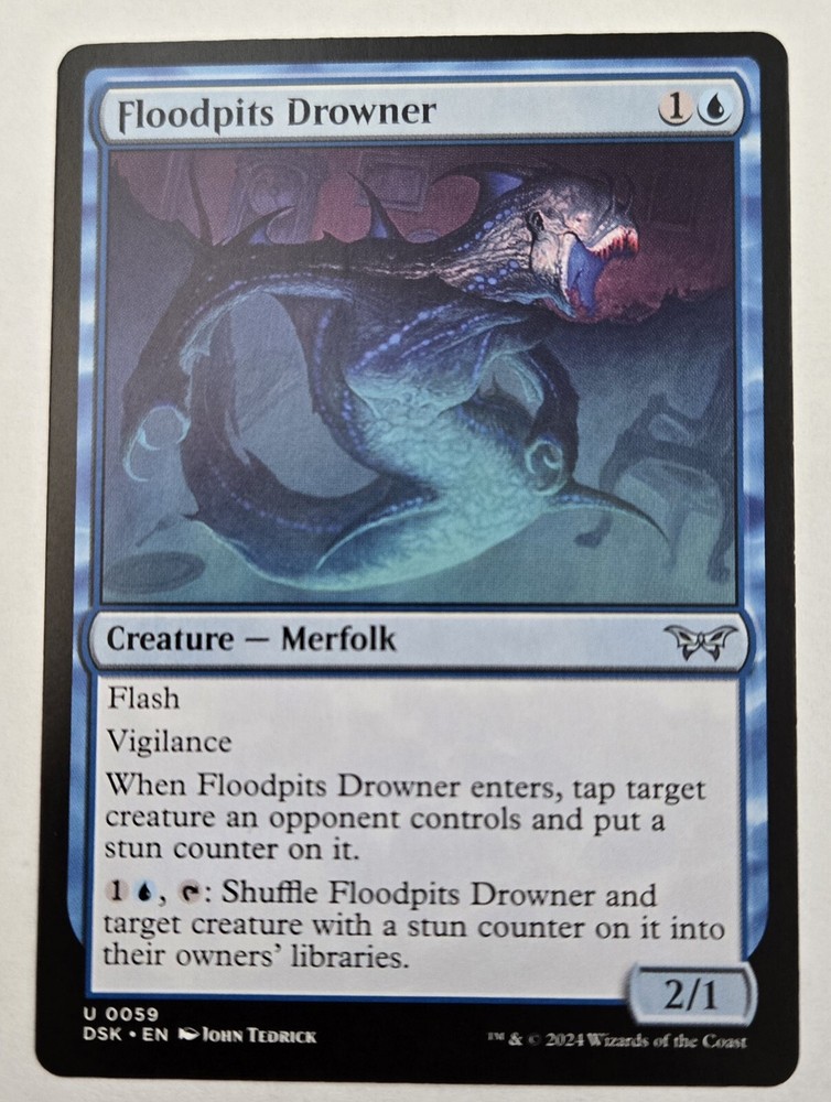 Floodpits Drowner Duskmourn House of Horror Regular Edition