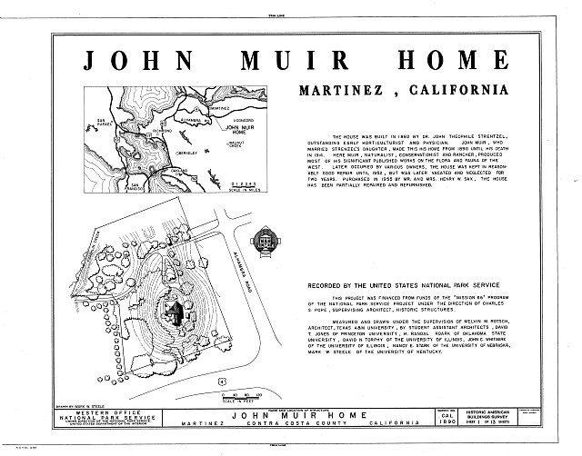 Martinez California John Muir Home 1900s Alhambra Boulevard historic photo