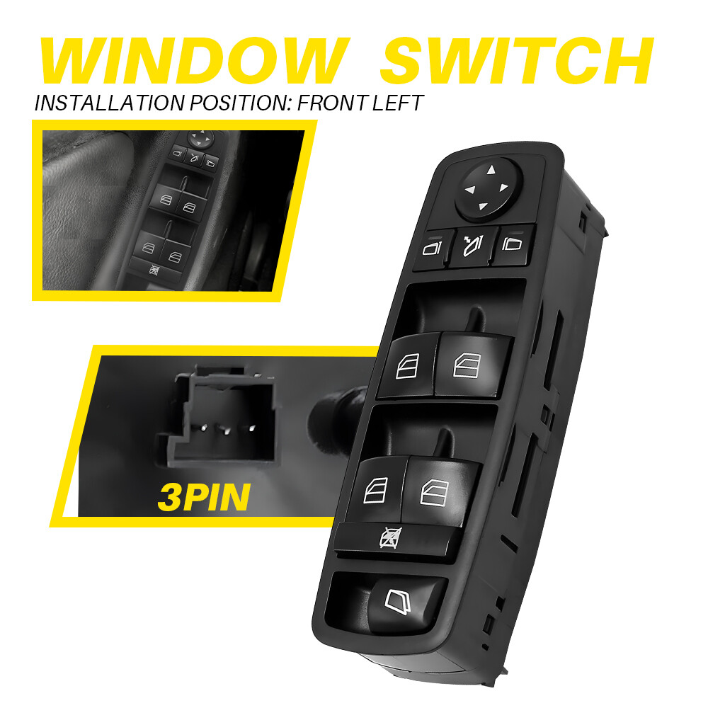 For Mercedes-Benz ML350 GL350 2518300290 Master Power Window Control Switch M