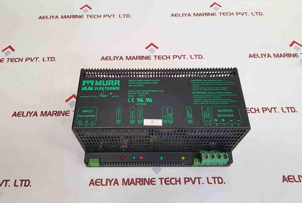 Murr Elektronik MPS20-230/24 Single Phase Switch Mode Power Supply 85057