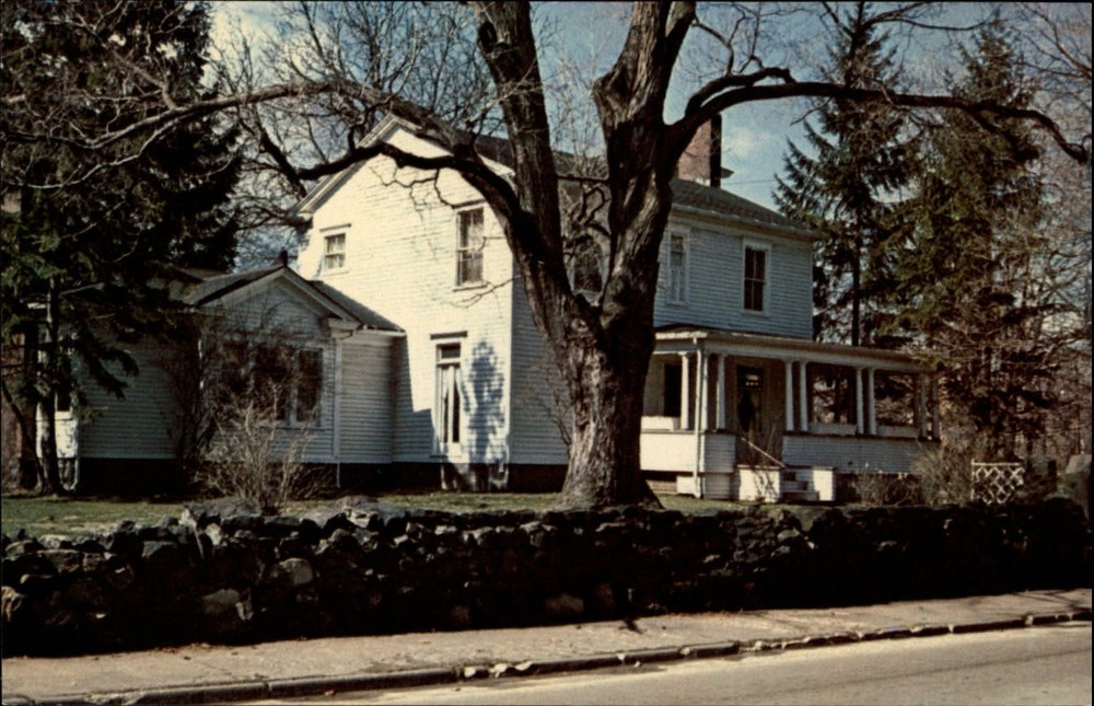 John Brown House Akron Ohio ~ 1970s vintage postcard