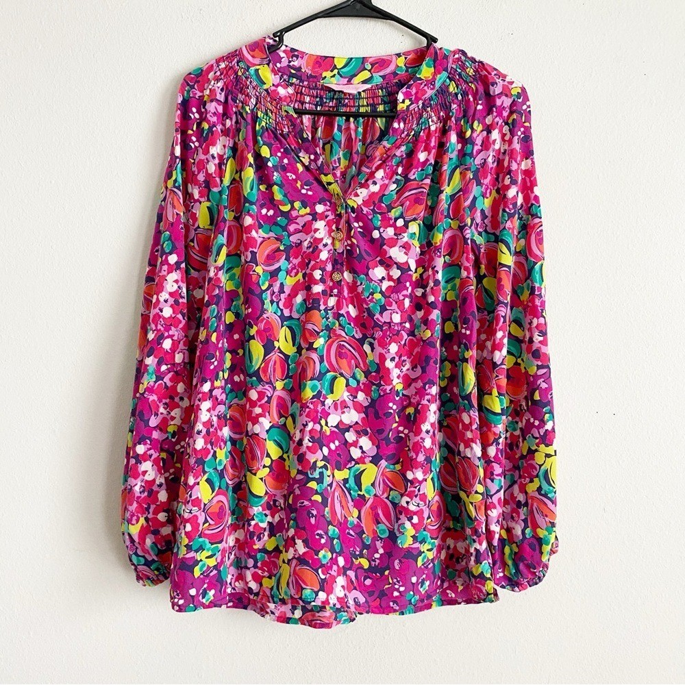 Lilly Pulitzer Elsa Silk Top Size XS