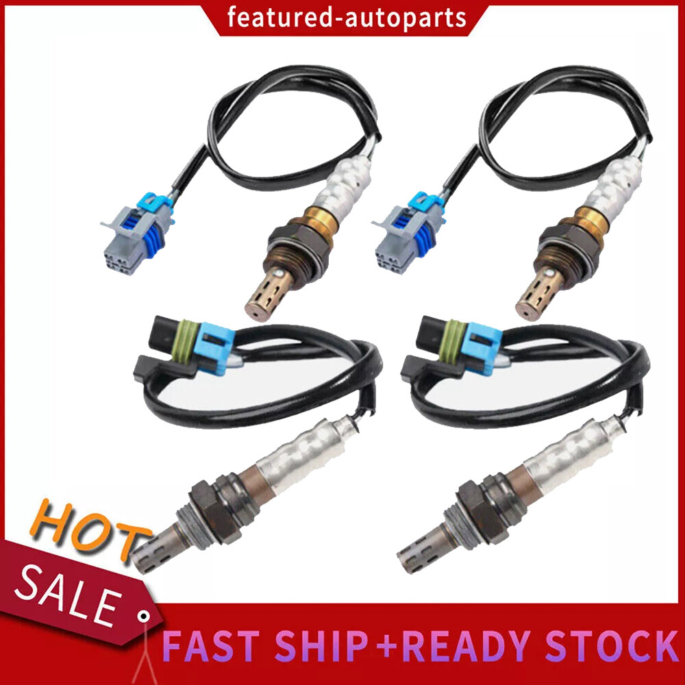 4X Oxygen Sensor For 03-07 Chevrolet Silverado 2500 3500 GMC Sierra 6.0L Up+Down
